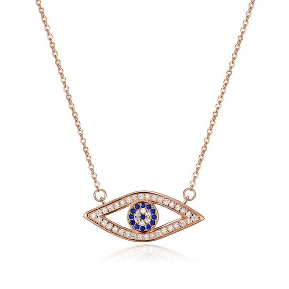 RAWLUXE Jewelry - ❤️LAST ONE❤️ROSE GOLDTONE STAINLESS STEEL EVIL EYE